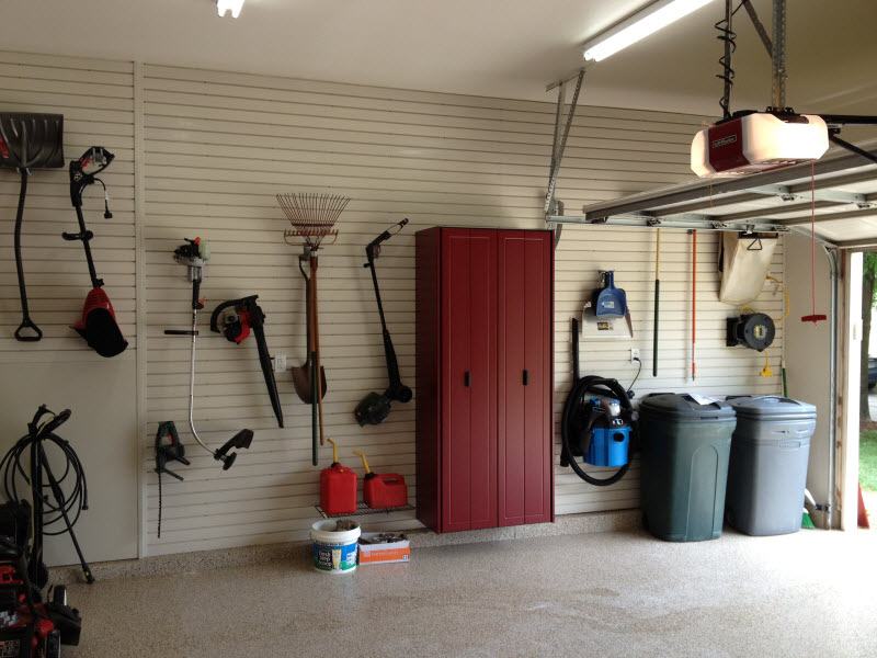 Ames - Slatwall and a Garage Storage Cabinet